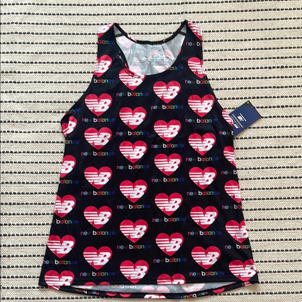 New Balance heart Racing Singlet Black - New York Road Runners